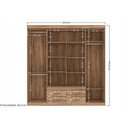 Ver imagem 3 de Guarda Roupa 8 Portas 4 Gavs Nápoles S. Andirá Jatobá