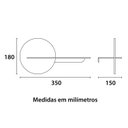 Ver imagem 3 de Arandela com Prateleira Bivolt Aço 35cm Eclipse Blumenau