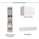 Ver imagem 5 de Guarda Roupa Planejado 4 Portas 1 Gaveta 4 Peças Hera CabeCasa MadeiraOriginals Algodão