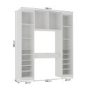 Ver imagem 3 de Guarda Roupa Planejado 4 Portas 1 Gaveta 4 Peças Hera CabeCasa MadeiraOriginals Algodão
