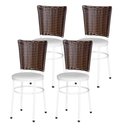 Ver imagem 1 de 4 Cadeiras para Mesa Branca Hawai Avelã Cor:branco
