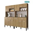 Ver imagem 3 de Armário de Cozinha Arizona Concept 12 Portas 2 Gavetas MDF-MDP 184cm Móveis Carraro