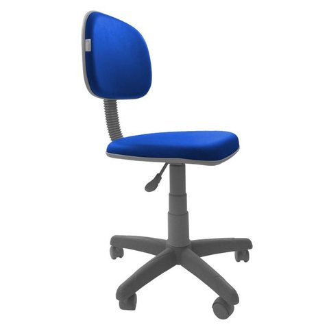 Cadeira Secretaria Giratoria Bolt BC - Couro Sintetico Corano - Azul