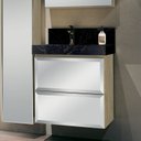 Ver imagem 4 de Lavatório em Porcelanato para Banheiro 60cm com Cuba Esculpida Blu Yescasa Preto/Black