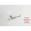 Ver imagem 2 de Papeleira de Parede Quadrada Inox - Ilheus - Metais Banheiro