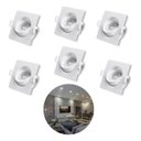 Ver imagem 1 de 6 Spots Quadrado 3w Embutir Sanca Direcionavel Mr11 Dicroica