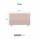 Ver imagem 6 de Cabeceira para Cama King 193x110 Linho Bege Keiko Colchões