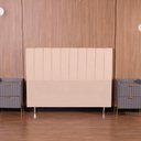 Ver imagem 2 de Cabeceira para Cama King 193x110 Linho Bege Keiko Colchões