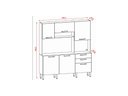 Ver imagem 4 de Armário de Cozinha 6 Portas 2 Gavetas Ferrara Kits Paraná