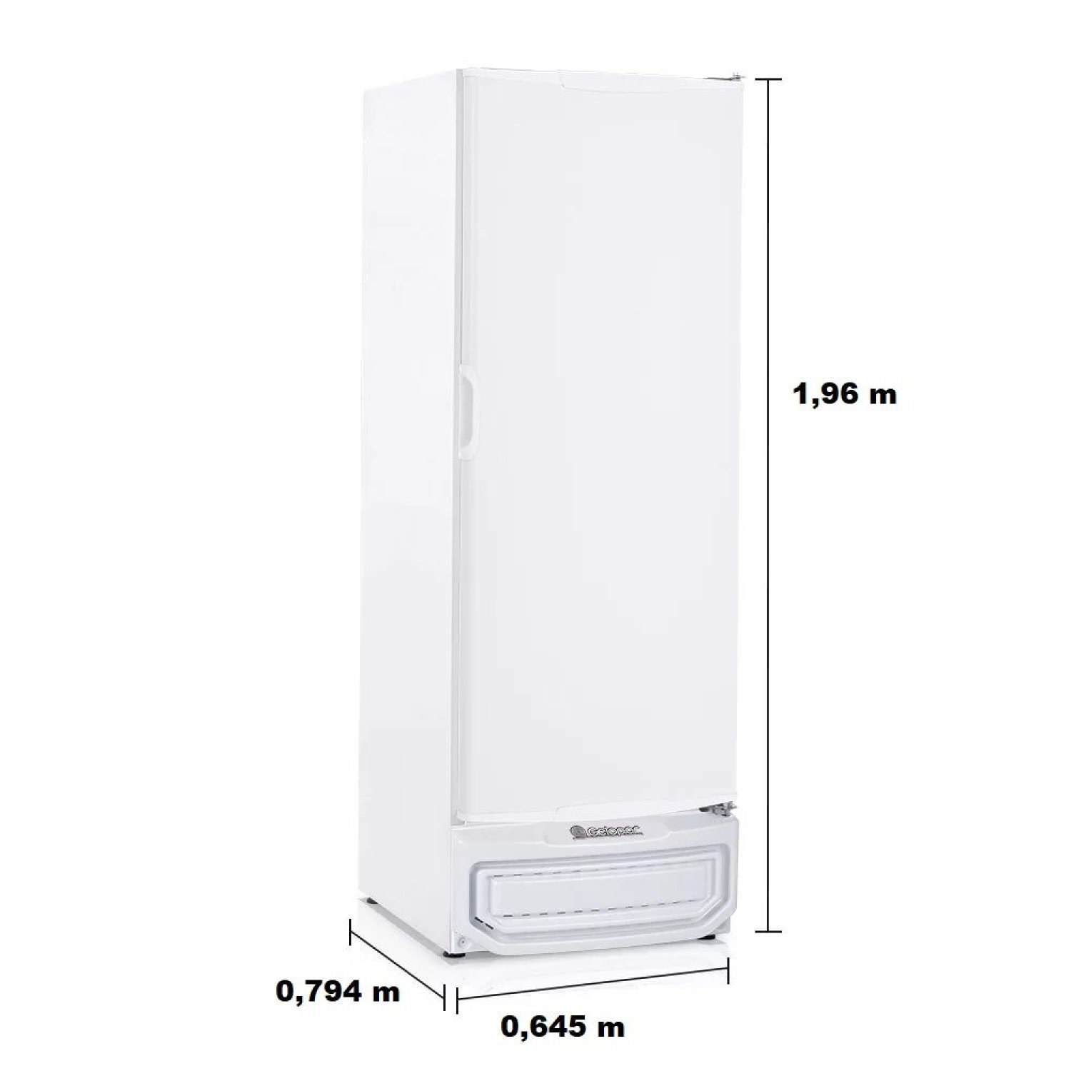 Refrigerador Vertical Degelo Automático 570 Litros Porta Cega GRC-57 BR Gelopar Branco 127v - 2