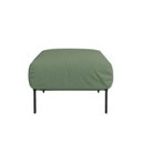 Ver imagem 3 de Puff Chaise Industrial Basileia 74cm Yescasa Veludo Tx Verde Pistache