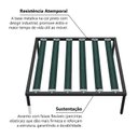 Ver imagem 6 de Puff Chaise Industrial Basileia 74cm Yescasa Veludo Tx Verde Pistache