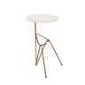 Mesa De Canto Lateral Mesinha Bambino Cobre - Off White - 2