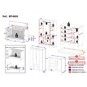 Ver imagem 4 de Quarto de Bebê Completo Berço Americano 3 em 1 Colchão Dengo Multimóveis Mp4600 Branco/off White