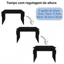Ver imagem 4 de Mesa Gamer 2.0 Ideal para 2 Monitores Preto - Artany