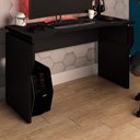 Ver imagem 1 de Mesa Gamer 2.0 Ideal para 2 Monitores Preto - Artany