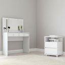 Ver imagem 6 de Penteadeira Daila com Led e Mesa de Cabeceira Campeche Branco - Henn