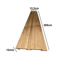 Painel Ripado de Poliestireno Barra de 2,85m x12,2cm venda em (0,34m²) Ruffino - 4