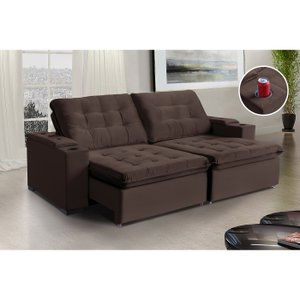 Sofá Londres 6 Lugares 2,90cm- de Casa Décor Estofados