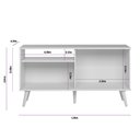 Ver imagem 2 de Rack para Tv até 50 Polegadas Biella com 1 Porta - Nature / Off White