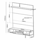 Ver imagem 3 de Painel para TV até 55 Polegadas 1 Porta 3 Nichos Denver Espresso Móveis