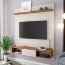 Ver imagem 1 de Painel para TV até 55 Polegadas 1 Porta 3 Nichos Denver Espresso Móveis