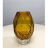 Vaso Murano de Vidro Âmbar Decoração Sala com 20cm - 3