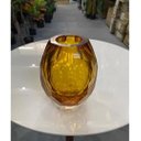Ver imagem 4 de Vaso Murano de Vidro Âmbar Decoração Sala com 20cm