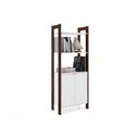 Ver imagem 1 de Módulo de Quarto Casal Closet Az1009 C/ 2 Portas e 2 Prateleiras Branco/nogal - Tecno Mobili