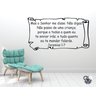 Adesivo de Parede Decorativo Frases Versiculos Jeremias 1:7 - 1