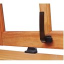 Ver imagem 1 de Fecho Para Janela De Madeira Alavanca Basculante 2 Pçs