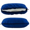 Kit 2 Travesseiro Pescoço Almofada Viagem Travel Plush Nap Azul - 3