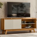 Ver imagem 2 de Rack Bancada de TV 65 Polegadas Arum L06 Nature/Off White - Mpozenato
