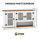 Ver imagem 4 de Kit Armário de Cozinha Aéreo e Balcão Madeira Maciça Branco:branco