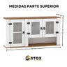Kit Armário de Cozinha Aéreo e Balcão Madeira Maciça Branco:branco - 4