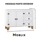 Ver imagem 4 de Kit Armário de Cozinha Aéreo e Balcão Madeira Maciça Branco