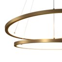 Ver imagem 3 de Lustre Pendente Orluce Tabat OR1750 com 2 Aros 50/40cm Dourado Led Bivolt