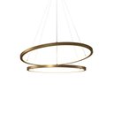 Ver imagem 1 de Lustre Pendente Orluce Tabat OR1750 com 2 Aros 50/40cm Dourado Led Bivolt