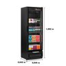 Refrigerador de Bebidas Vertical 446 Litros Porta de Vidro GRV-45 ECO PR Gelopar Preto 127v - 2