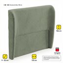 Ver imagem 4 de Cabeceira para Cama Box Queen Size Liah 160cm Bouclê Verde Menta - Abmaza