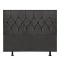 Ver imagem 2 de Cabeceira Estofada Cama Box King 195cm Istambul Corino Cinza Escuro- Mabe Magazine