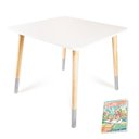 Ver imagem 5 de Mesa e 2 Cadeiras Infantil Borboletinha Kit Livro Educativo em Madeira - Cinza