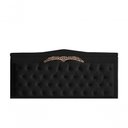 Ver imagem 2 de Kit Barcelona Cabeceira de Cama Painel e Calçadeira Baú King 195 Cm Suede Preto do Lar Móveis e