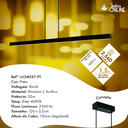 Ver imagem 2 de Pendente Lumier Lumi35 120cm 32w 4000k Preto Fosco