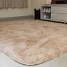 Tapete para Quarto Peludo Confort Retangular 100x140cm Nude Casen - 1