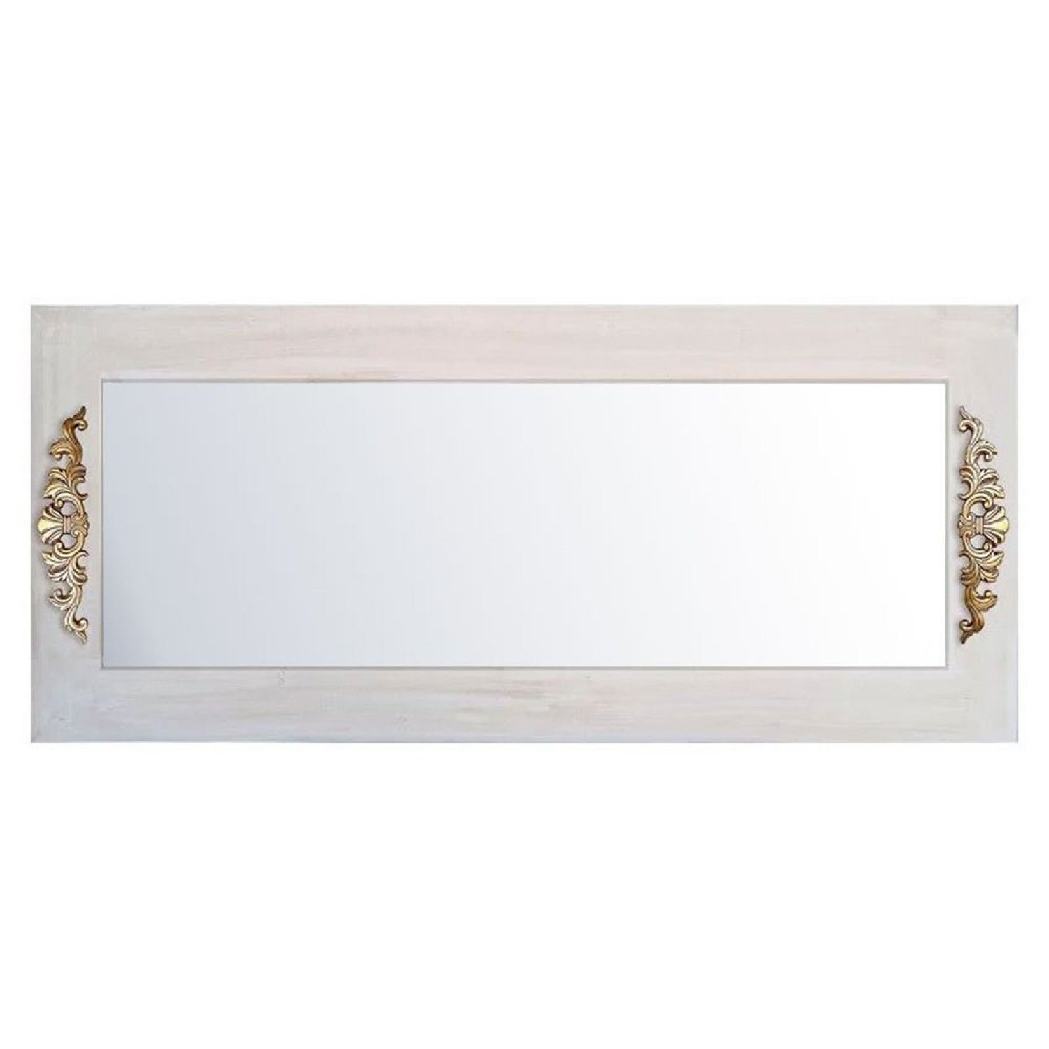 Espelho Decorativo Rústico Provençal com Apliques 92cm x 122cm Decore Pronto - 4