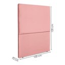 Ver imagem 3 de Cabeceira Solteiro 100 Cm com Frame Luna Suede Rosa Artte