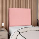 Ver imagem 2 de Cabeceira Solteiro 100 Cm com Frame Luna Suede Rosa Artte