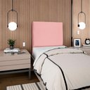 Ver mais imagens de Cabeceira Solteiro 100 Cm com Frame Luna Suede Rosa Artte