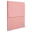 Ver imagem 1 de Cabeceira Solteiro 100 Cm com Frame Luna Suede Rosa Artte